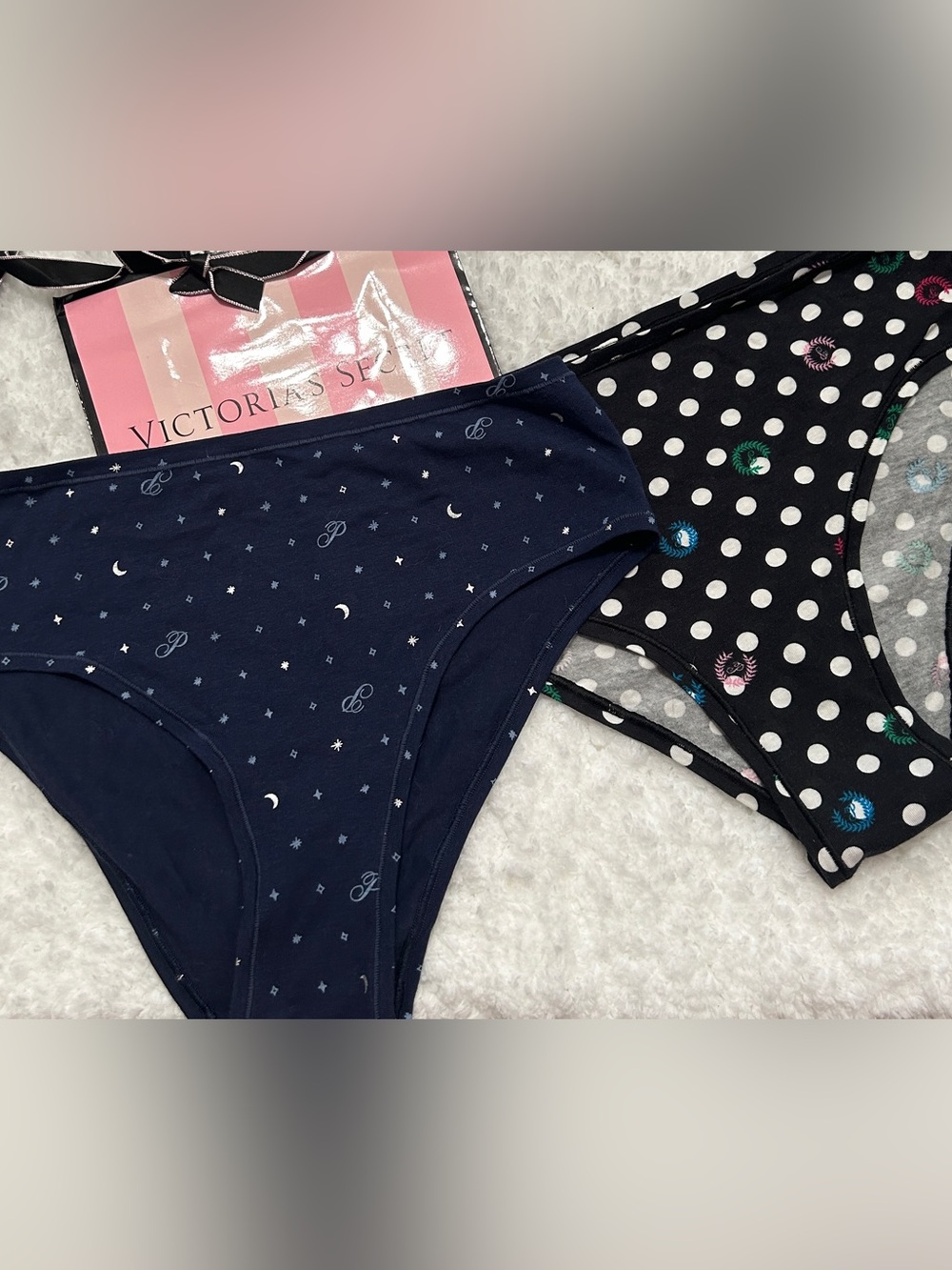 2 Pair Cotton VS Pink Panties
